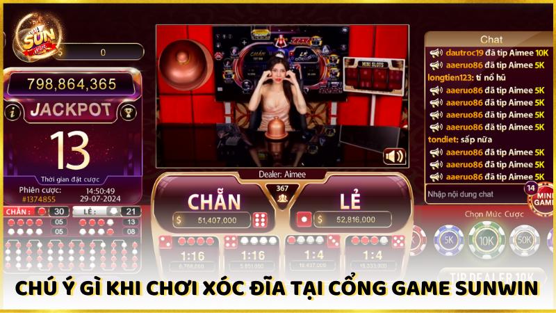 Chu Y Gi Khi Choi Xoc Dia Tai Cong Game Sunwin